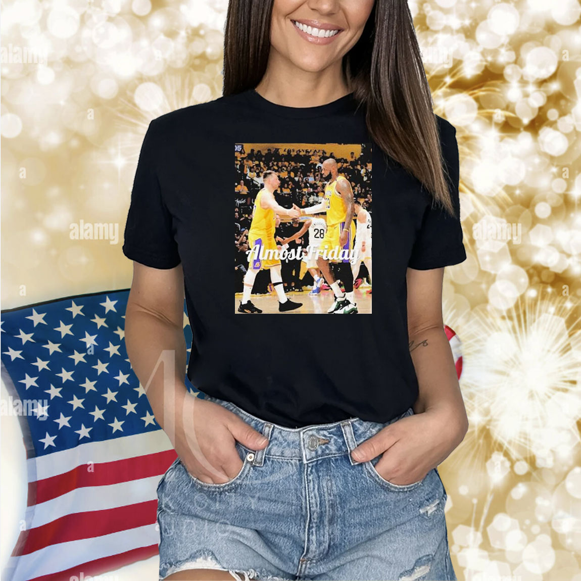 Luka Doncic X Lebron James Los Angeles Lakers Almost Friday Shirt Luka Doncic X Lebron James Los Angeles Lakers Almost Friday Shirt