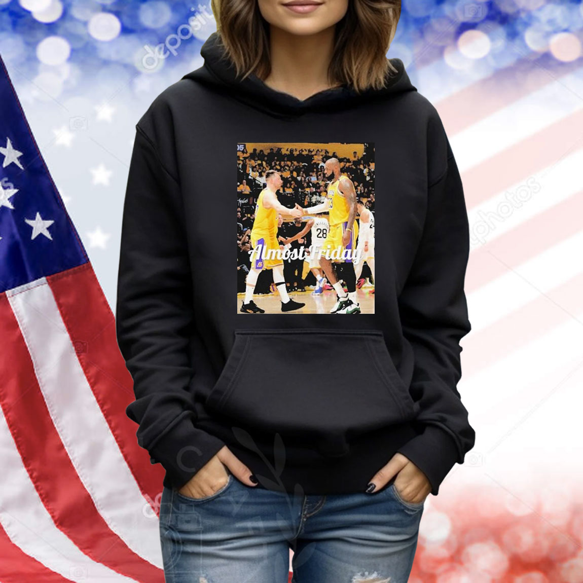 Luka Doncic X Lebron James Los Angeles Lakers Almost Friday Shirt Luka Doncic X Lebron James Los Angeles Lakers Almost Friday Shirt