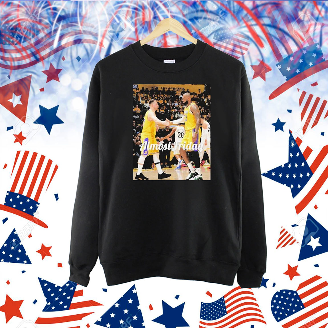 Luka Doncic X Lebron James Los Angeles Lakers Almost Friday Shirt Luka Doncic X Lebron James Los Angeles Lakers Almost Friday Shirt