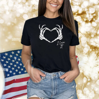 Murder With My Husband I Love It Tour Heart Skeleton Shirt