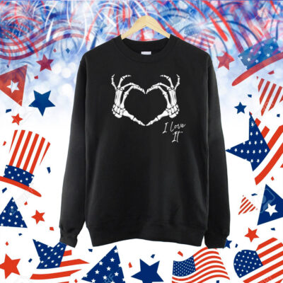 Murder With My Husband I Love It Tour Heart Skeleton Shirt