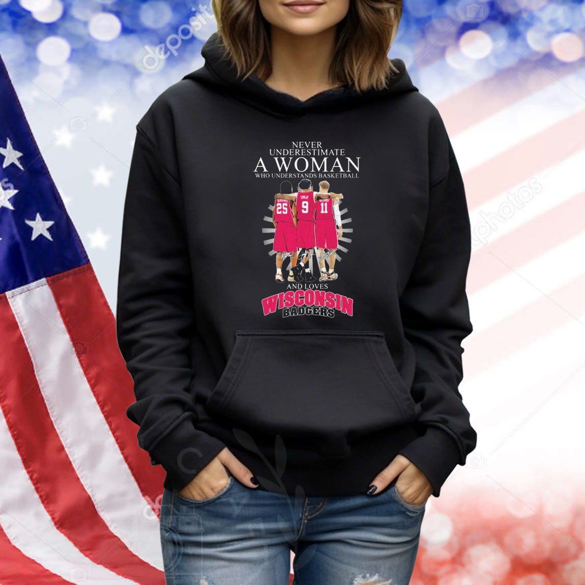 Never Underestimate A Woman Who Understands Basketball And Loves Wisconsin Badgers Signatures Shirt Never Underestimate A Woman Who Understands Basketball And Loves Wisconsin Badgers Signatures Shirt