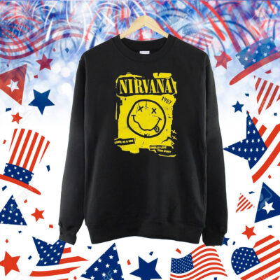 Nirvana Come As U Are Smells Like Teen Spirit Smiley 1987 Shirt
