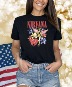 Nirvana In Utero Wings Heart Flowers Shirt