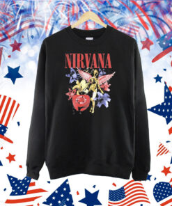 Nirvana In Utero Wings Heart Flowers Shirt