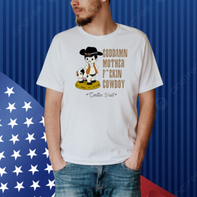 Official Carter Vail Goddamn MFin’ Cowboy UKEU Tour 2025 Cow Shirt