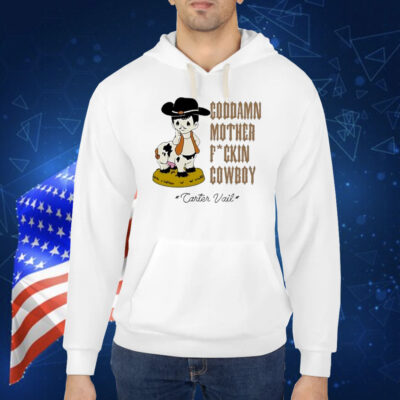 Official Carter Vail Goddamn MFin’ Cowboy UKEU Tour 2025 Cow Shirt