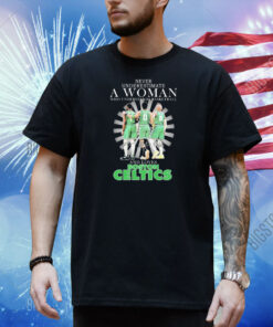 Official Jaylen Brown Jayson Tatum And Derrick White Never Underestimate A Woman Who Understands Basketball And Loves Boston Celtics Signatures Shirt