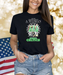 Official Jaylen Brown Jayson Tatum And Derrick White Never Underestimate A Woman Who Understands Basketball And Loves Boston Celtics Signatures Shirt