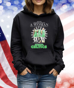 Official Jaylen Brown Jayson Tatum And Derrick White Never Underestimate A Woman Who Understands Basketball And Loves Boston Celtics Signatures Shirt