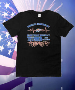 Official Normal Heartbeat Heartbeat When My Oklahoma City Thunder Are Playing T-Shirt