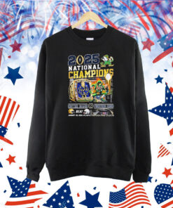 Official Notre Dame Irish Fighting Beat Ohio State Buckeyes 2025 College Football Playoff National Champions Ring Helmets Shirt