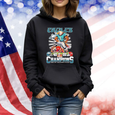 Official Philadelphia Eagles Beat Stomp Kansas City Chiefs Champions Super Bowl LIX 40 22 Mascot Helmets February 9 2025 Caesars Superdome New Orleans Shirt