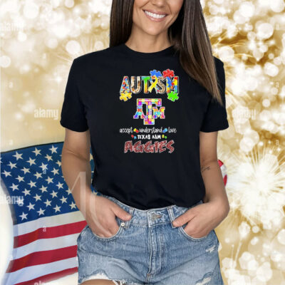 Official Texas A&M Aggies Autism Accept Understand Love Shirt