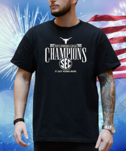 Official Texas Longhorns 2025 SEC Men’s Swimming And Diving Conference Champions It Just Means More Shirt