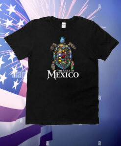 Official The Gulf Of Mexico Mexican Souvenir Sea Turtle T-Shirt
