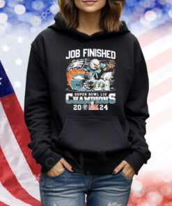 Philadelphia Eagles Philly Joe Finished Super Bowl LIX Champions 2024 Mascot Shirt