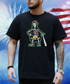 Philadelphia Phillies Philly Phan To The Bone Phillie Phanatic Mascot Skeleton Shirt