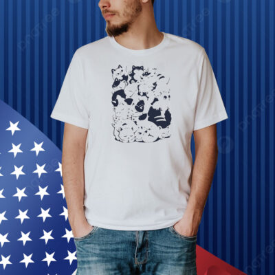 Pixel Eyebat Purrfect Afternoon Cats Shirt