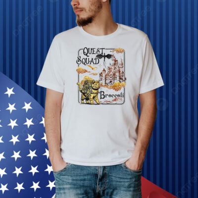 Quest Fantasy Squad Broccoli Cat Shirt