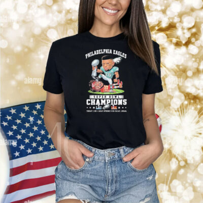 Saquon Barkley Beat Stomp Patrick Mahomes Philadelphia Eagles Philly Vs Kansas City Chiefs Super Bowl Champions 2025 Nola Shirt