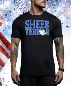 Sheer Terror Logo With Dog In Letters Tee Shirt