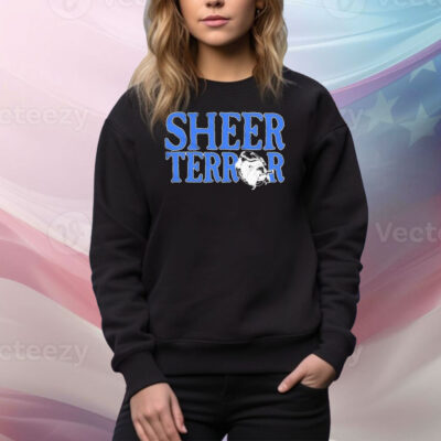 Sheer Terror Logo With Dog In Letters Tee Shirt