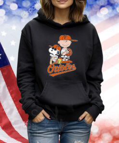 Snoopy And Charlie Brown Woodstock Fan Baltimore Orioles Shirt