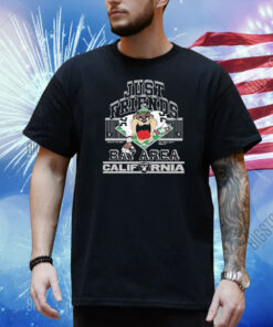 Taz Tasmania Devil Just Friends Bay Area Party People Zaza In The Sun California Las Vegas Raiders Shirt