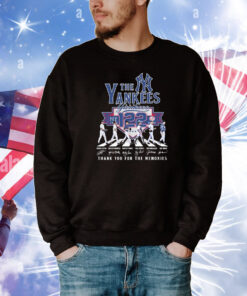 The New York Yankees 1923 2025 Thank You For The Memories Signatures T-Shirt