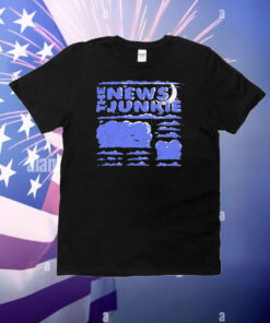The News Junkie Clouds Moon T-Shirt