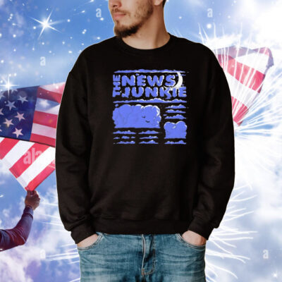 The News Junkie Clouds Moon T-Shirt