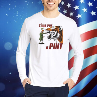 Time For A Pint Tiger St Patrick’s Day Shirt