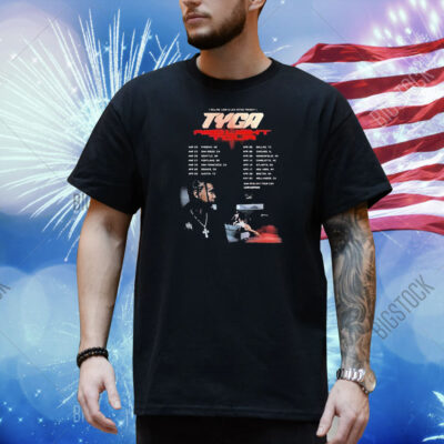 Tyga Red Light Tour 2025 Tour Dates Shirt