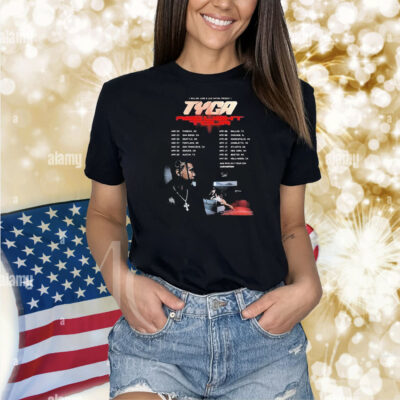 Tyga Red Light Tour 2025 Tour Dates Shirt