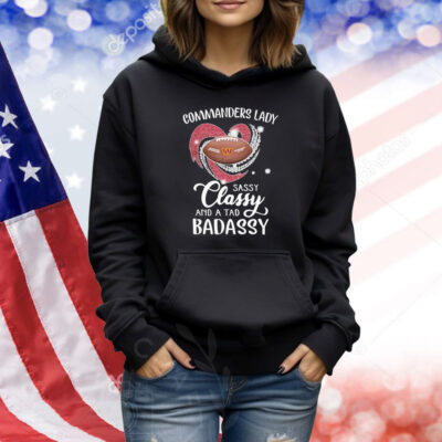 Washington Commaners Lady Sassy Classy And A Tad Badassy Diamond Heart Shirt