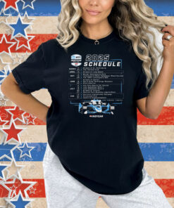 2025 NTT INDYCAR Series Schedule Shirt