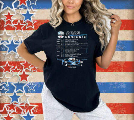 2025 NTT INDYCAR Series Schedule Shirt