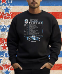 2025 NTT INDYCAR Series Schedule Shirt