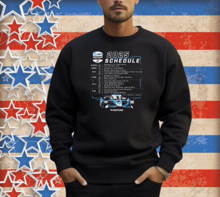 2025 NTT INDYCAR Series Schedule Shirt