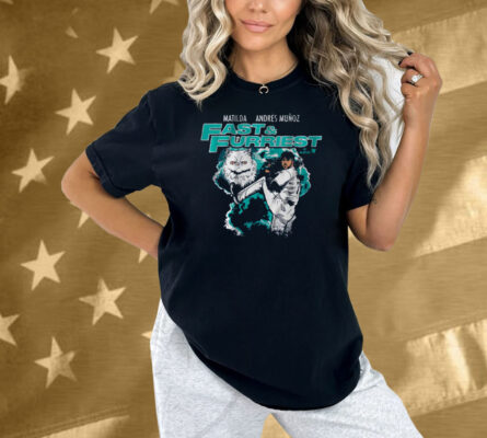 Andres Munoz and Matilda Seattle Feline Area Rescue Shirt