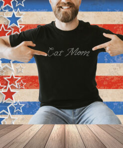 Cat Mom Rhinestones Shirt