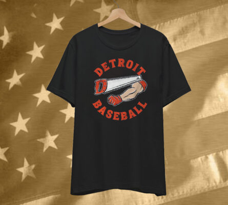 Detroit Baseball Bone Saw T-Shirt