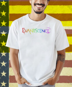 Evanescence Pride Logo Heather White Shirt