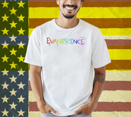 Evanescence Pride Logo Heather White Shirt