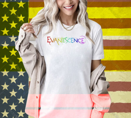 Evanescence Pride Logo Heather White Shirt