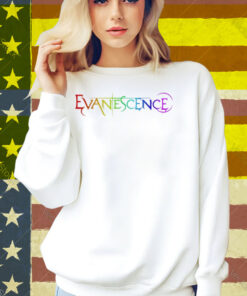 Evanescence Pride Logo Heather White Shirt