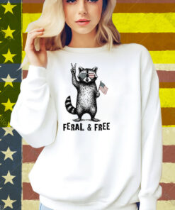 Feral And Free Raccoon Shirt
