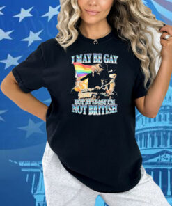 George Washington I May Be Gay But At Least I’m Not British LGBT Flag Eagle Shirt