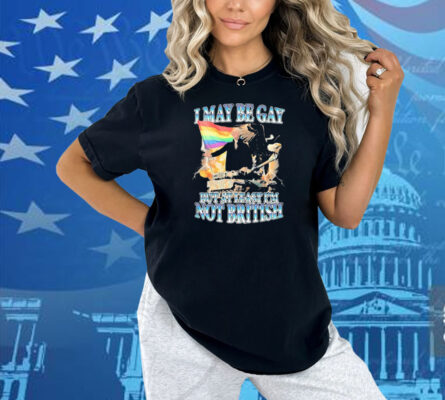 George Washington I May Be Gay But At Least I’m Not British LGBT Flag Eagle Shirt